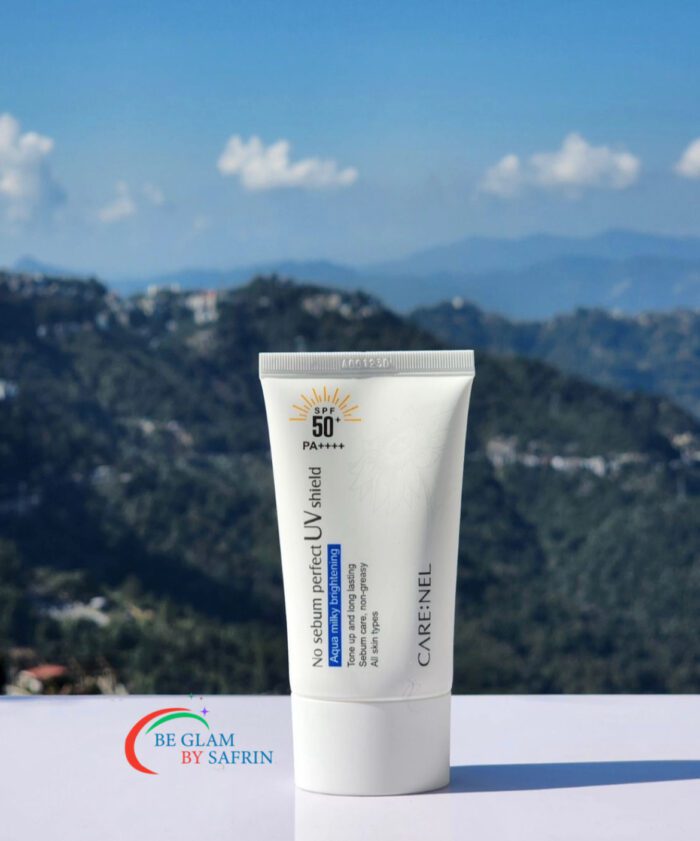 CareNel No Sebum Perfect UV Shield Aqua Milky Brightening Sunscreen