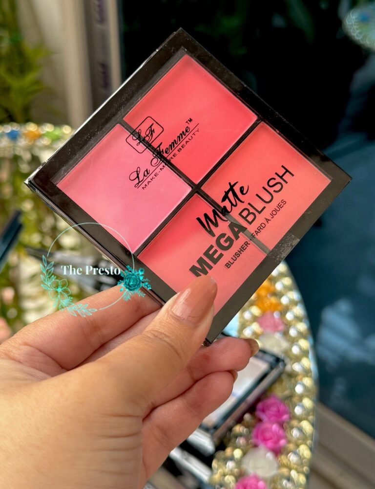 La Femme Matte Mega Blush 4 in One (Blush, Face Makeup, Check)