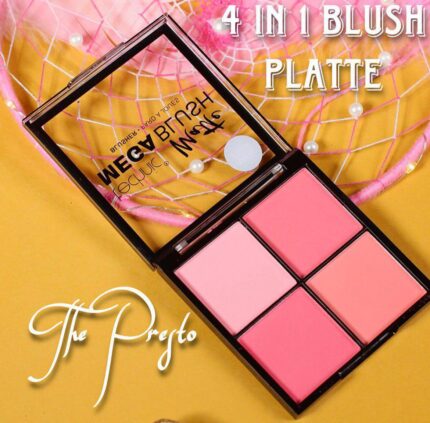 Technic Matte Mega Blush 4 Palette Blusher