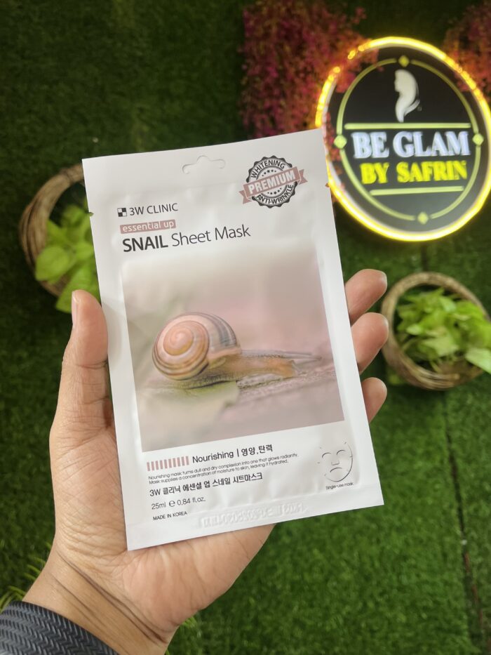 3W CLINIC Sheet Mask Snail