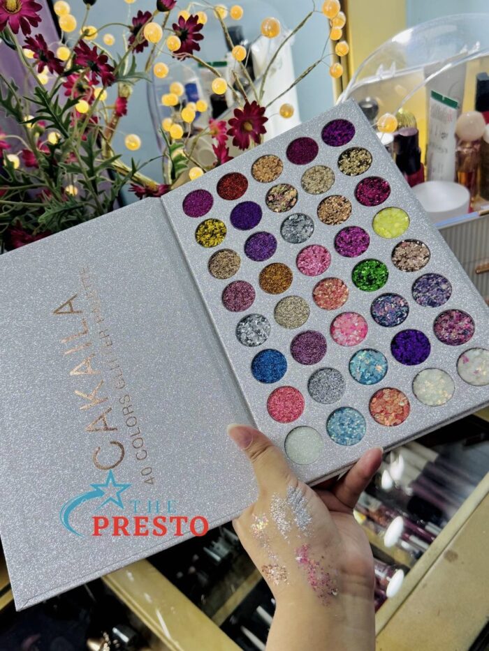 Cakaila 40 Colors Glittery Eyeshadow Palette