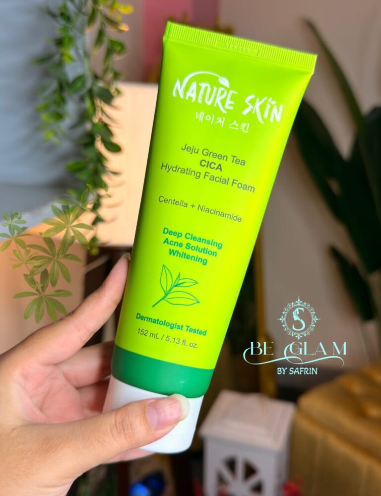 Nature Skin Jeju Green Tea CICA Hydrating Facial Foam