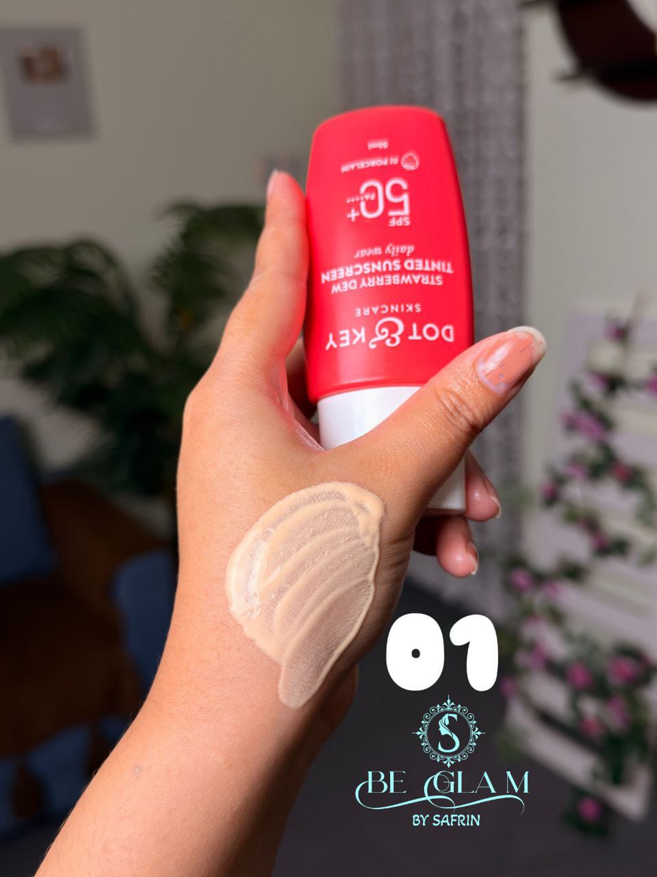 Dot & key Strawberry Dew Tinted Sunscreen SPF 50+ PA++++ (1) Dot key Strawberry Dew Tinted Sunscreen SPF 50 PA 1