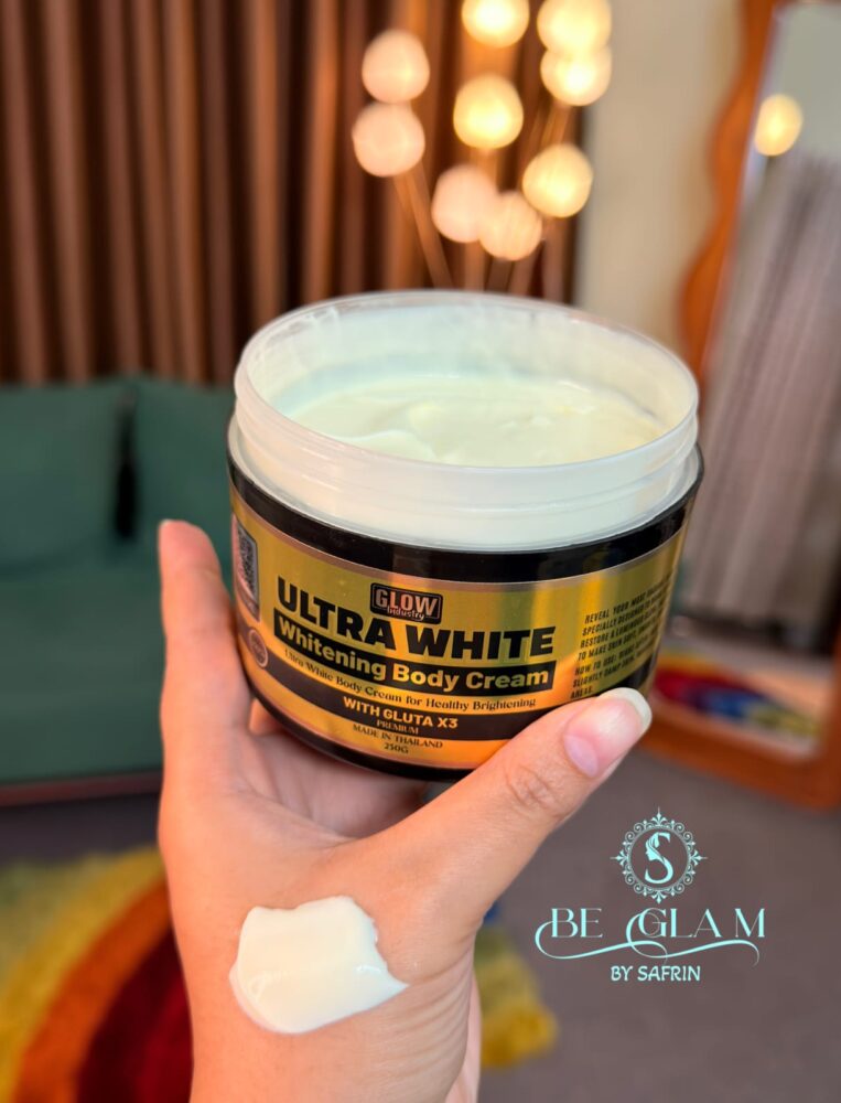 Glow Industry Ultra White Whitening Body Cream with Gluta X3 1