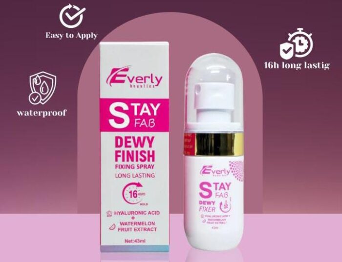 Everly Beauties Stay Fab Dewy Finish Fixing Spray 2