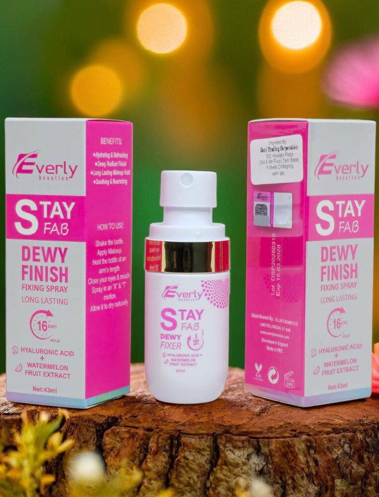 Everly Beauties Stay Fab Dewy Finish Fixing Spray 3