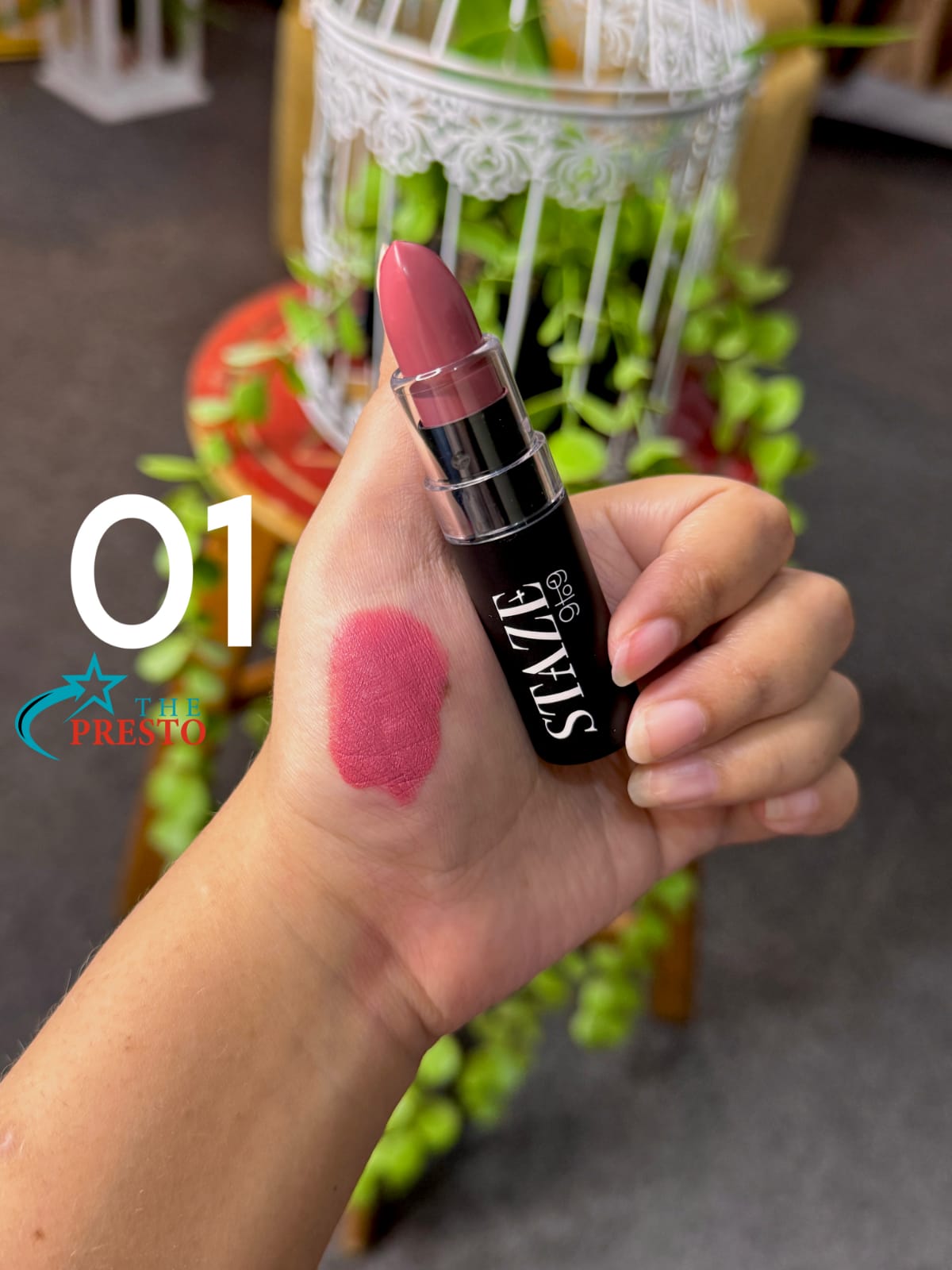 Staze 9 to 9 Velvet Kiss Matte+Intense Color Lipstik (1) Staze 9 to 9 Velvet Kiss MatteIntense Color Lipstik 1