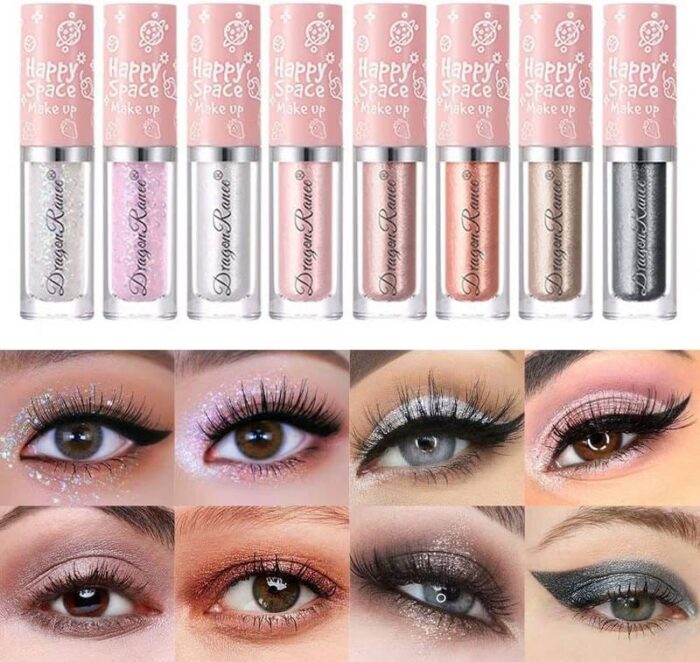 Dragon Ranee Happy Space 8pcs Glitter n Shimmer Liquid Eyeshadow Set 2