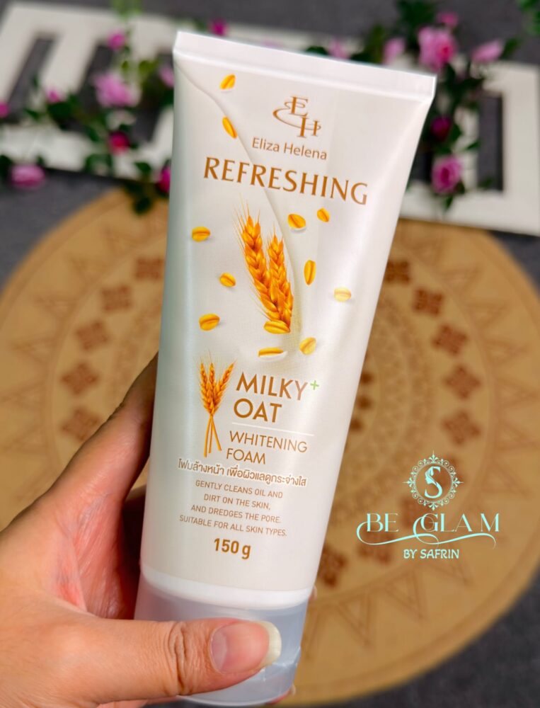 Eliza Helena Refreshing Milky Oat Whitening Foam