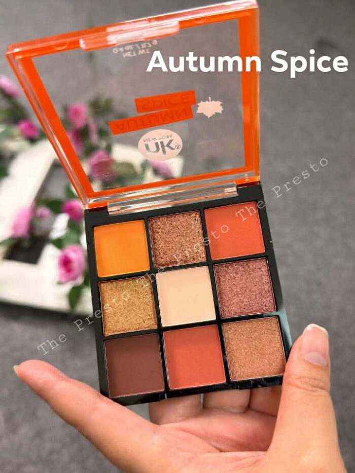 Autumn spice Nicka K New York Makeup Nine Color Shadow pallate
