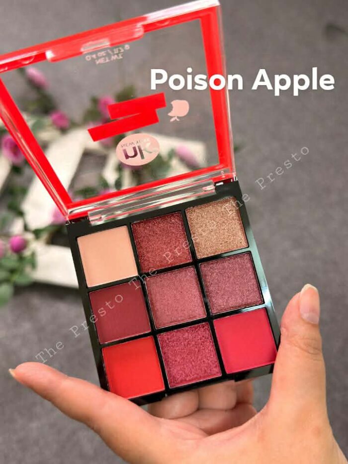 Poison apple Nicka K New York Makeup Nine Color Shadow pallate