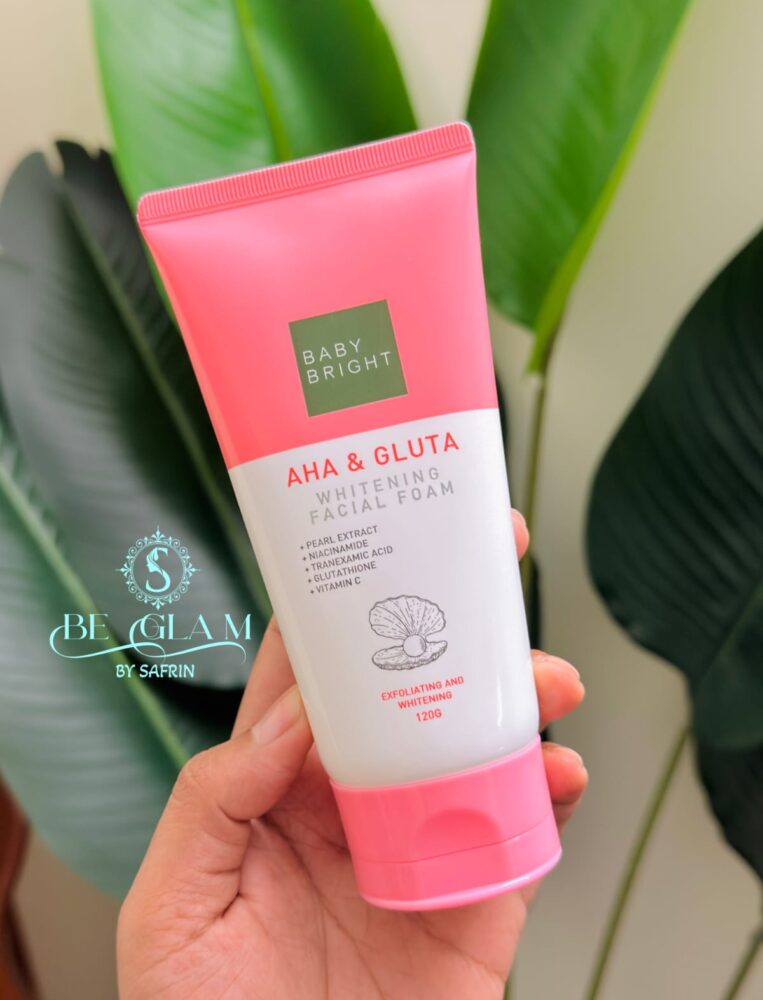 Baby Bright AHA & Gluta Whitening Facial Foam